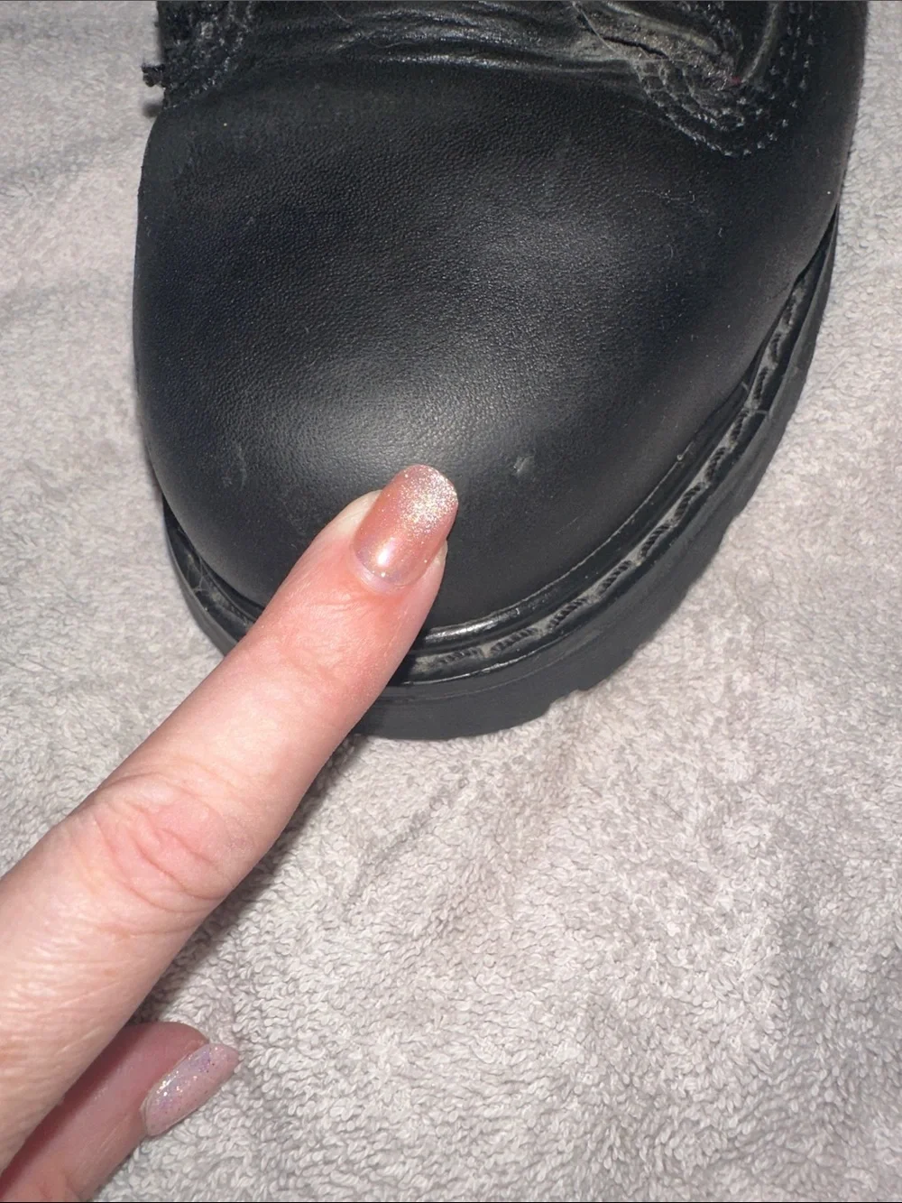 Harley-Davidson Black Leather Steel Toe Boots